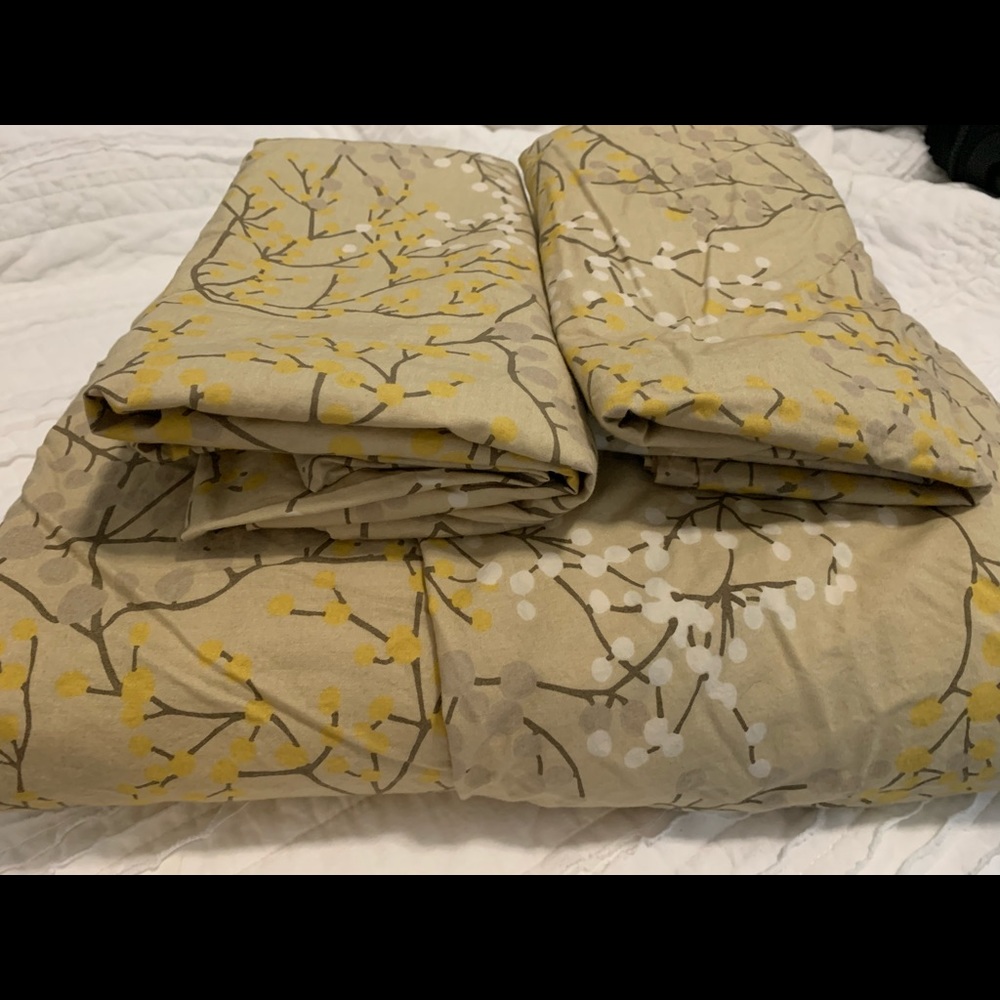 West Elm King Duvet and Shams